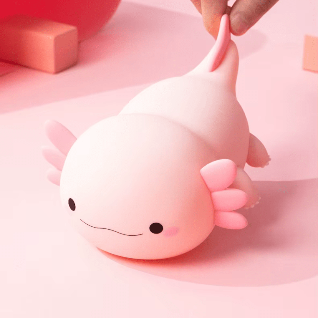 Mimi - a vidám Axolotl Éjjeli LED Lámpa
