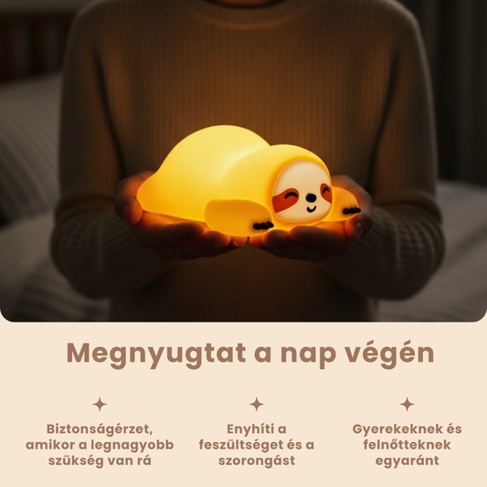 Lajhó – a Pihenés Professzora Lajhár Éjjeli LED Lámpa