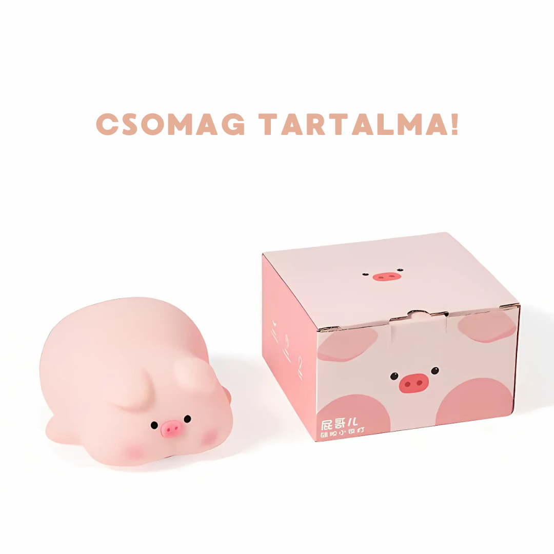 Pufi - a pocakos Malac Éjjeli LED Lámpa