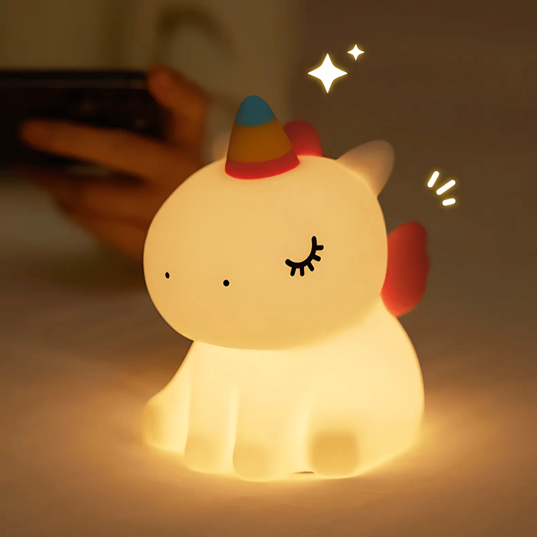 Unikornis éjjeli lámpa lányoknak