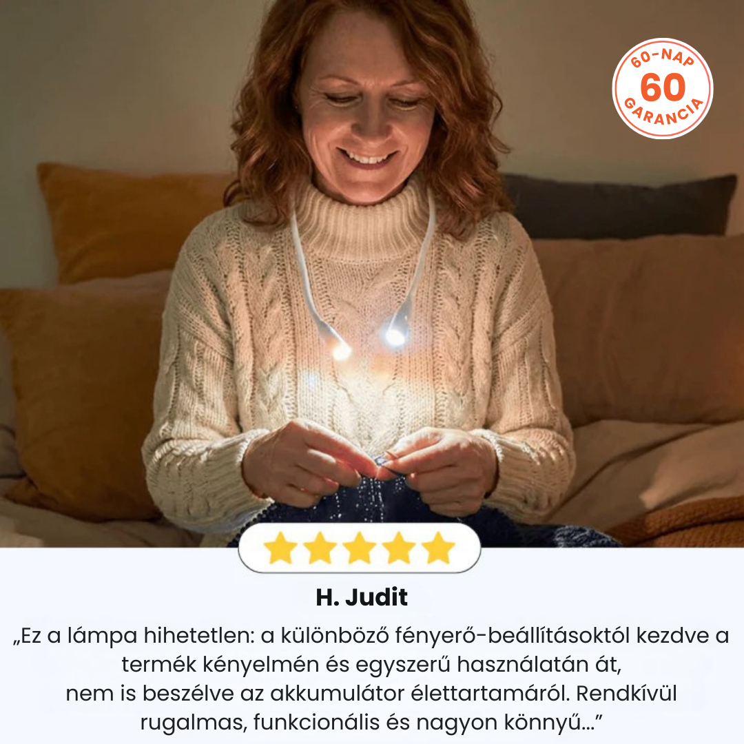 TűFény NyakLámpa – Nyakba Akasztható Lámpa Varráshoz