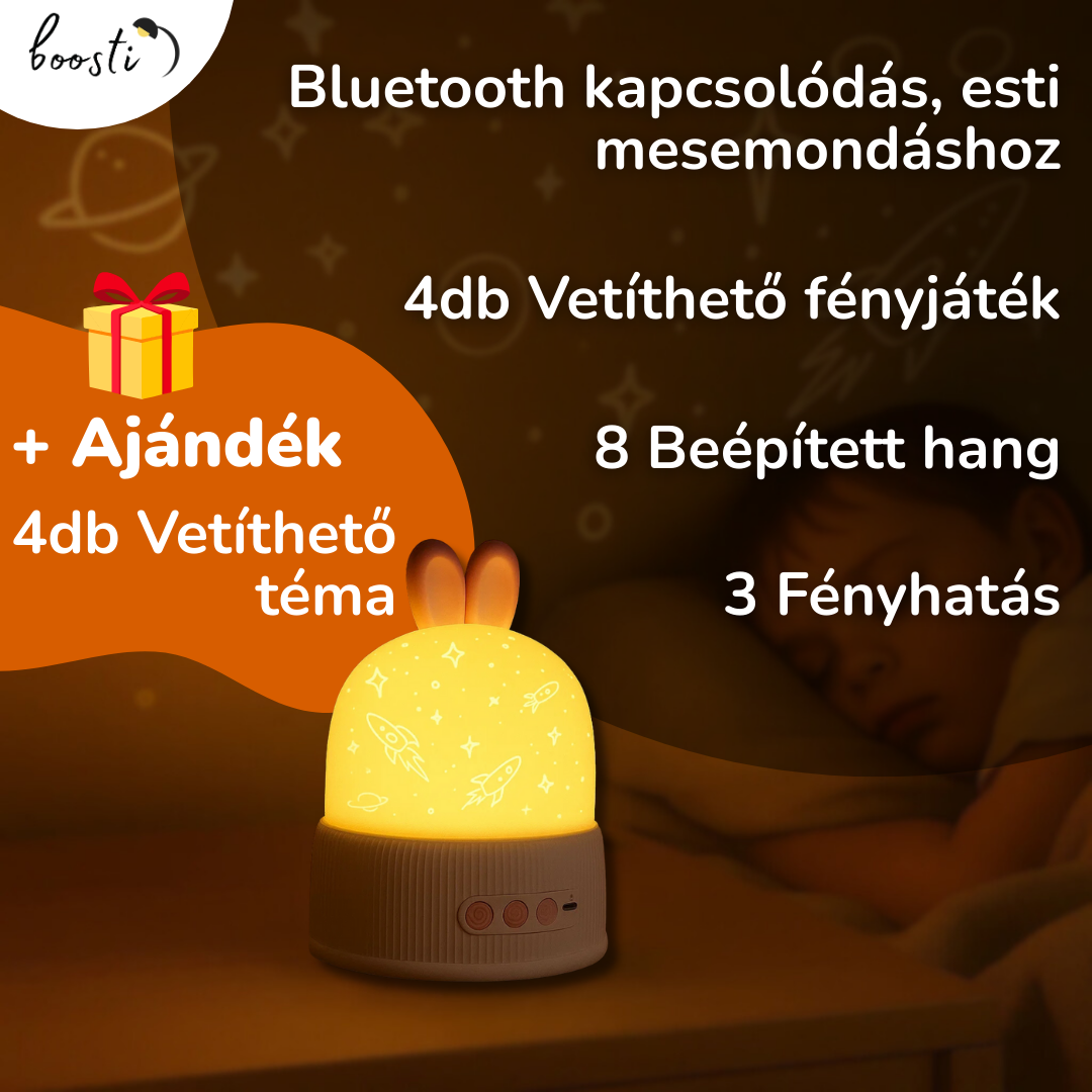 Mesekuckó éjjeli lámpa projektor