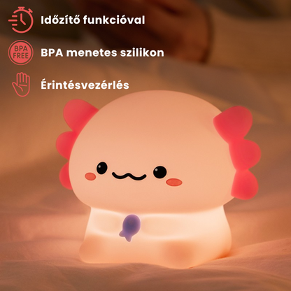 Noé - a BabyAxolotl Éjjeli LED Lámpa