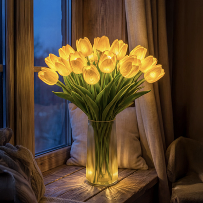 Örök Tulipán - Kézzel Készült Ragyogó Romantikus Tulipán Lámpa