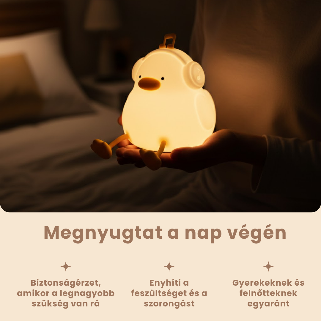 Bubu – a Füles Kacsa Éjjeli LED Lámpa