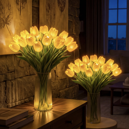 Örök Tulipán - Kézzel Készült Ragyogó Romantikus Tulipán Lámpa