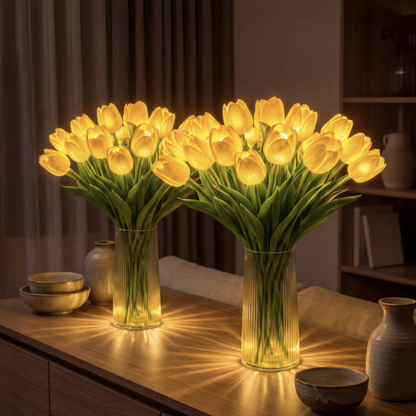 Örök Tulipán - Kézzel Készült Ragyogó Romantikus Tulipán Lámpa
