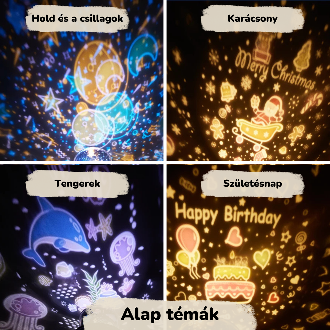 Mesekuckó éjjeli lámpa projektor