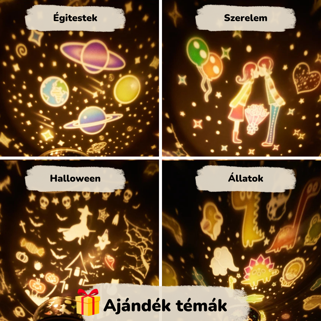Mesekuckó éjjeli lámpa projektor