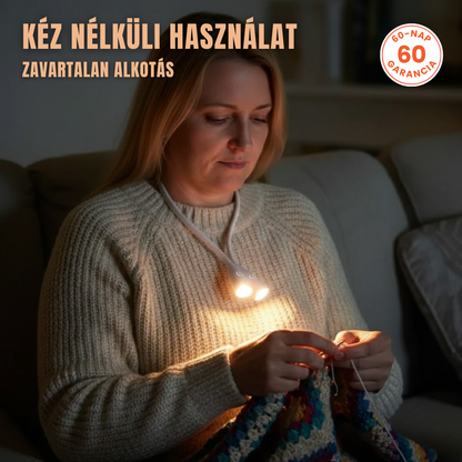TűFény NyakLámpa – Nyakba Akasztható Lámpa Varráshoz, Kötéshez, Horgoláshoz