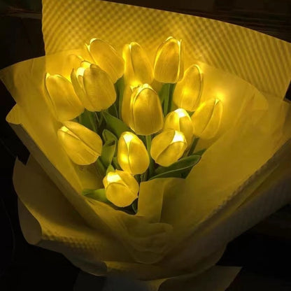 Örök Tulipán - Kézzel Készült Ragyogó Romantikus Tulipán Lámpa