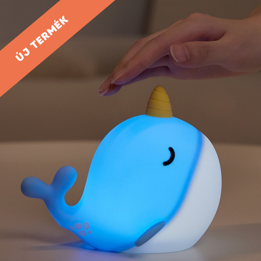 Bubi – a kíváncsi Bálna Éjjeli LED Lámpa