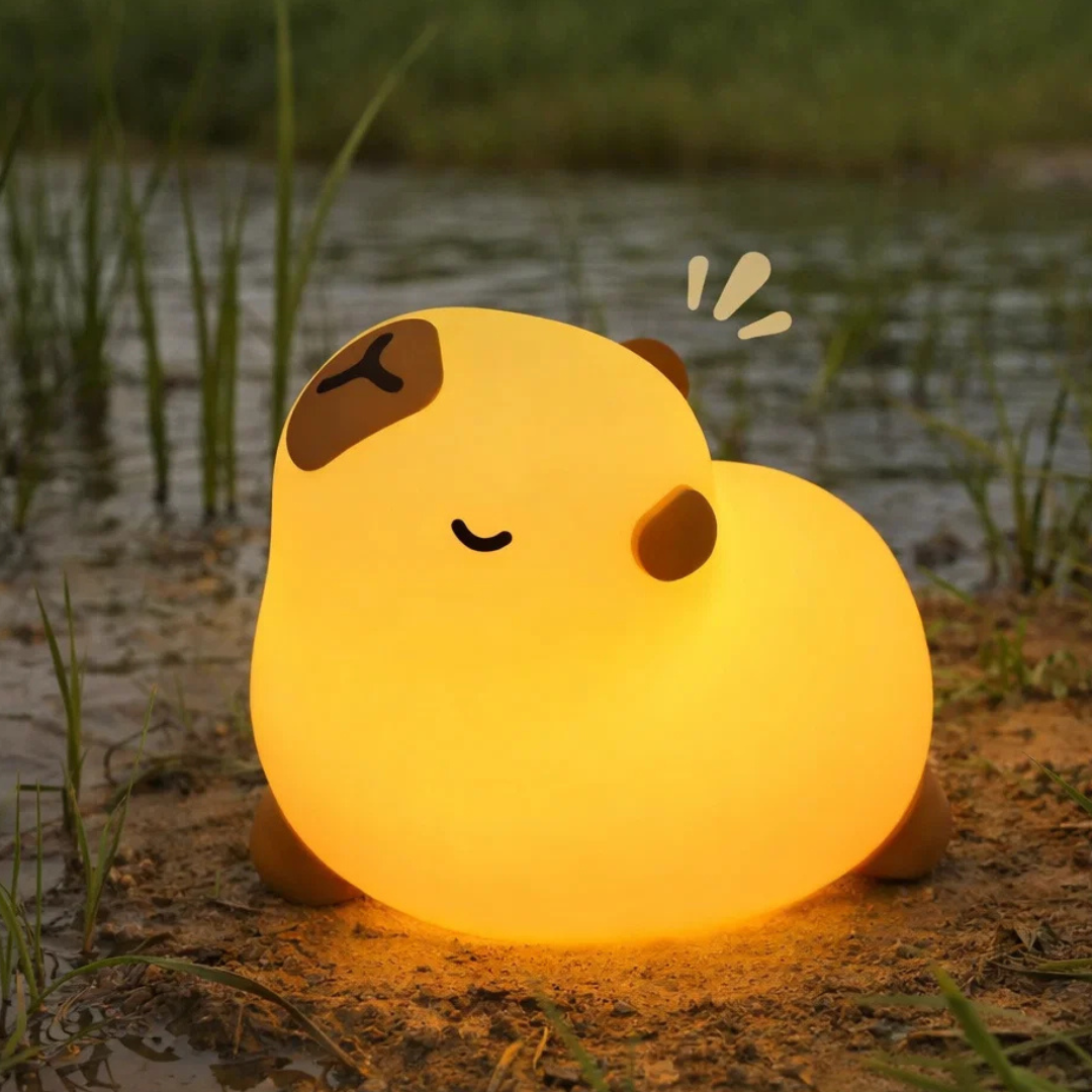 Csupi - a gyerek Kapibara Éjjeli LED Lámpa