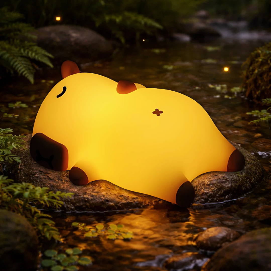 Csundi - a horkoló Kapibara Éjjeli LED Lámpa