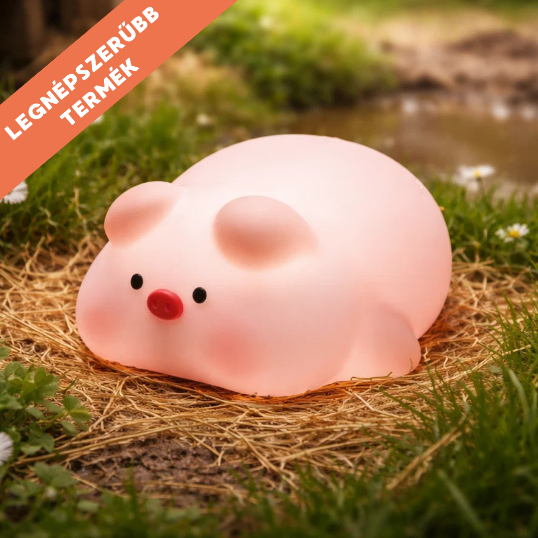 Pufi - a pocakos Malac Éjjeli LED Lámpa