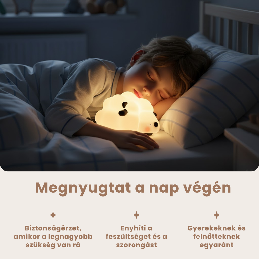 Benő - a puha Bárány Éjjeli LED Lámpa