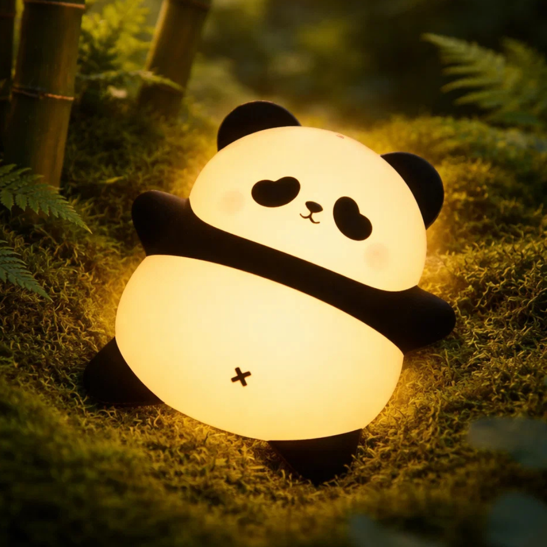 Mimó - a fekvő Panda Éjjeli LED Lámpa