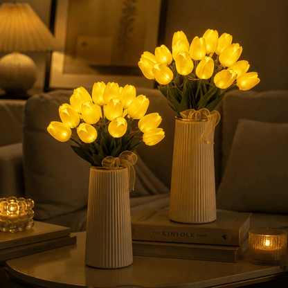 Örök Tulipán - Kézzel Készült Ragyogó Romantikus Tulipán Lámpa