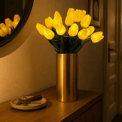 Örök Tulipán - Kézzel Készült Ragyogó Romantikus Tulipán Lámpa