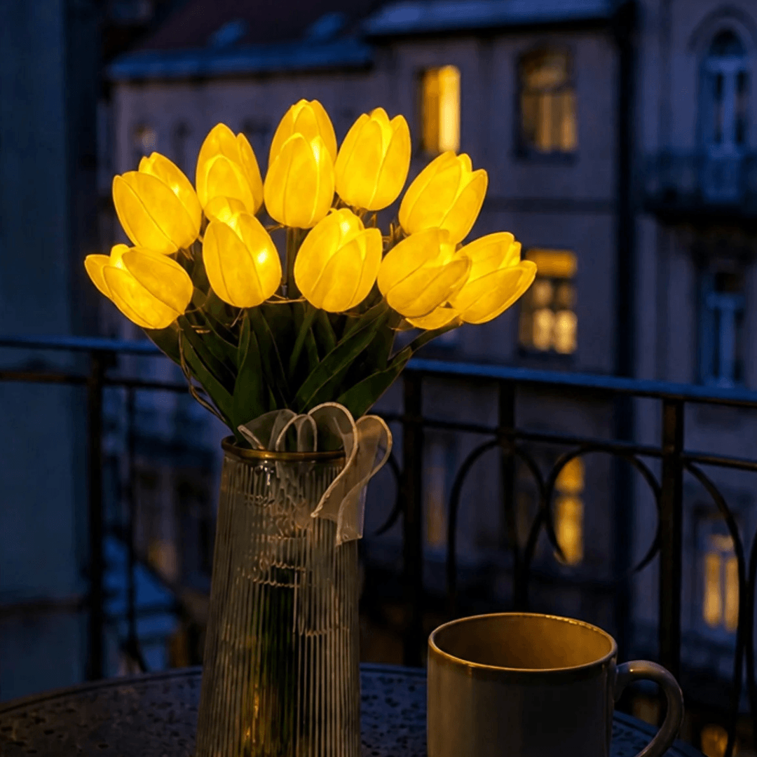 Örök Tulipán - Kézzel Készült Ragyogó Romantikus Tulipán Lámpa