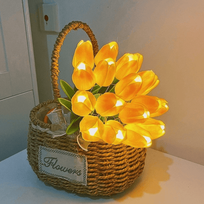 Örök Tulipán - Kézzel Készült Ragyogó Romantikus Tulipán Lámpa