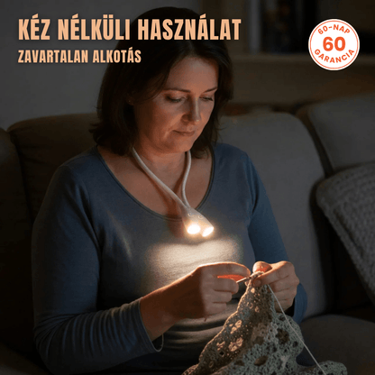 TűFény NyakLámpa – Nyakba Akasztható Lámpa Varráshoz, Kötéshez, Horgoláshoz