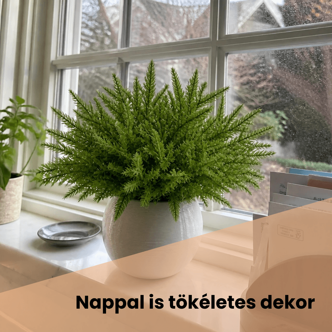 Örök Fenyő – Dekoratív LED Fényfüzéres Műfenyőág Szett